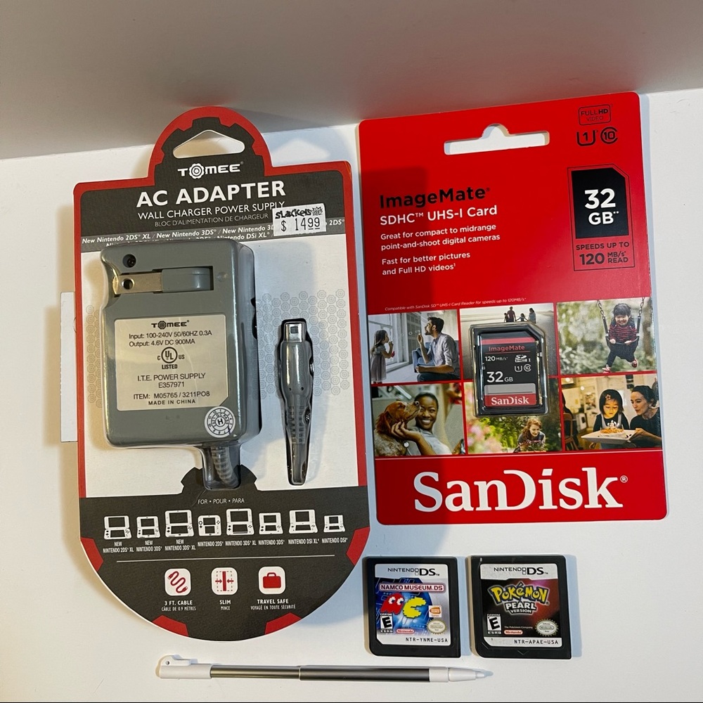 SOLD (1)Nintendo DSi XL Midnight Blue (1)NEW🔌 (1)NEW 32GB CARD (7)Games! - Picture 12 of 15